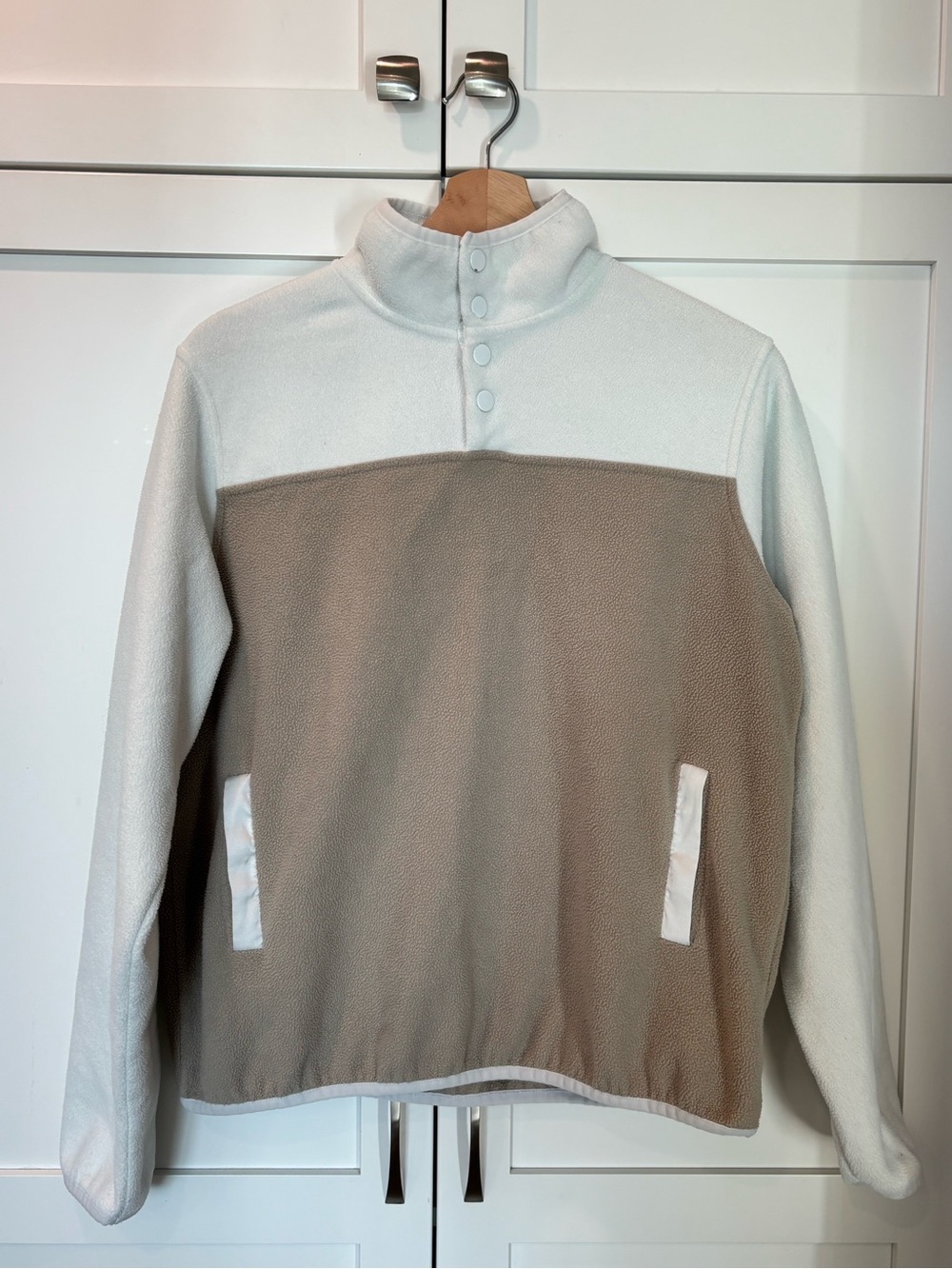 Ardene Colourblock Fleece Snap Pullover
